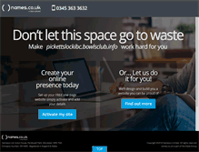 Tablet Screenshot of pickettslockibc.bowlsclub.info