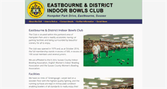 Desktop Screenshot of eastbourneindoor.bowlsclub.info